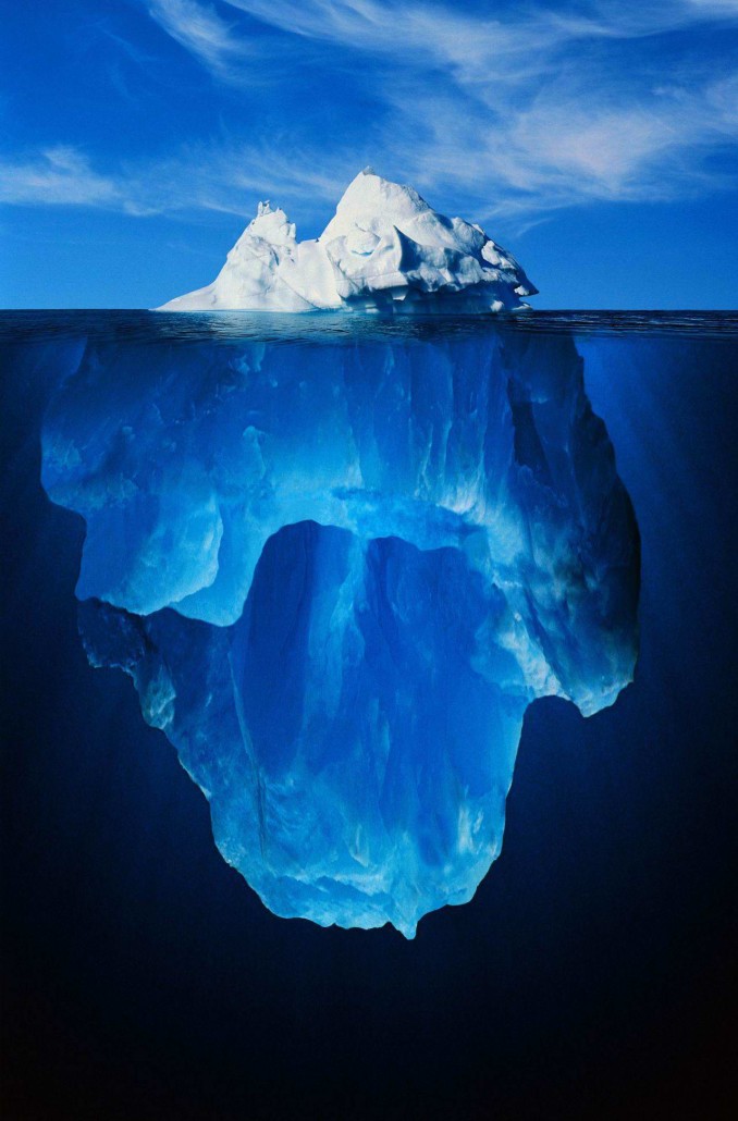 Image of iceberg outrageous success